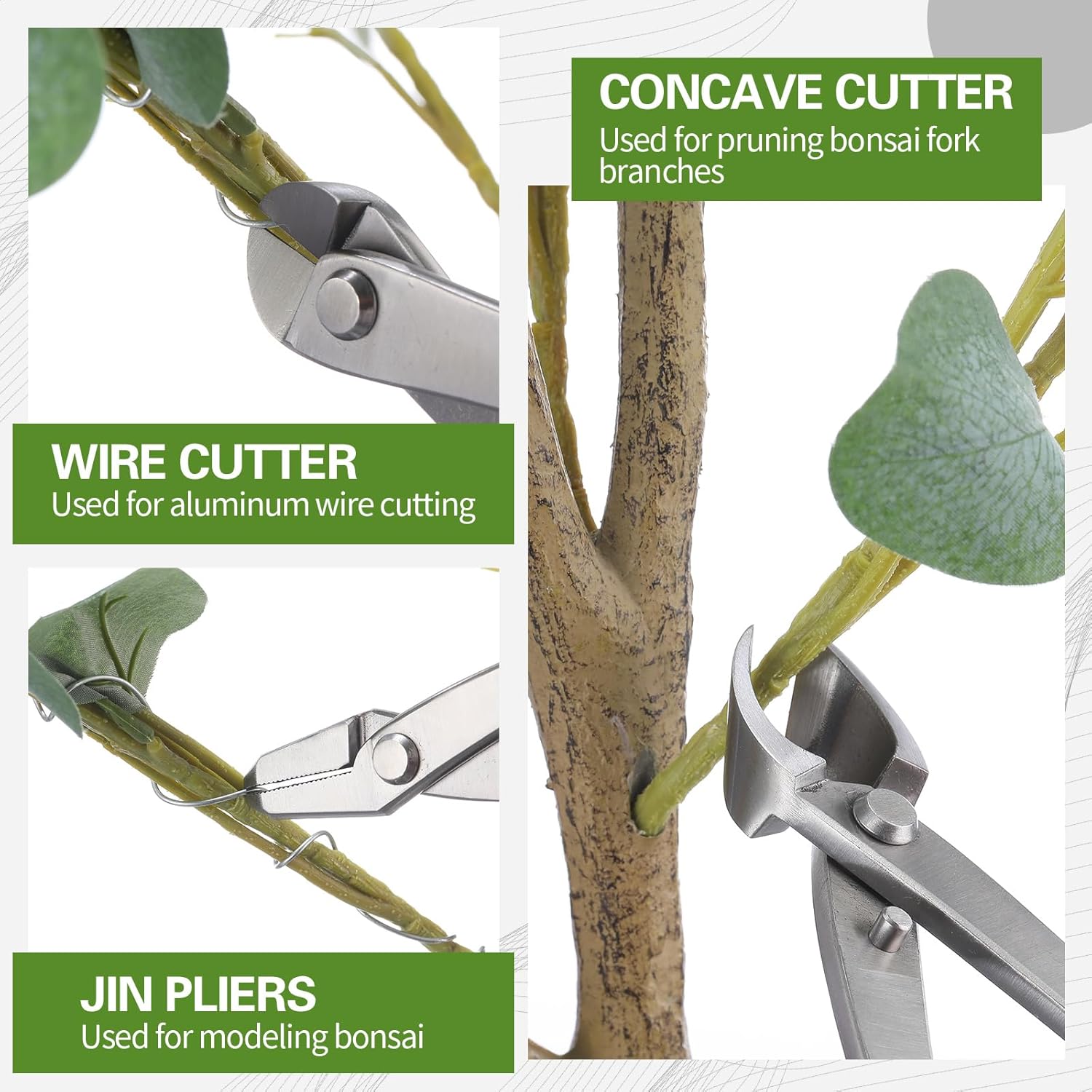 Concave Branch Cutter - Set Alat Bonsai Profesional Kekuatan Tinggi
