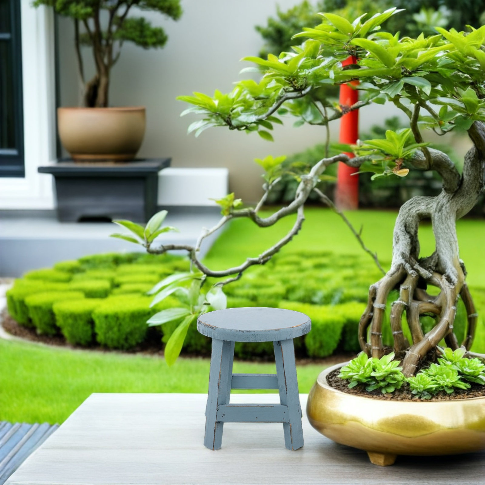 Bangku Penyangga Pot Bunga 18C - Bonsai Garden Plants ulasan dan harga