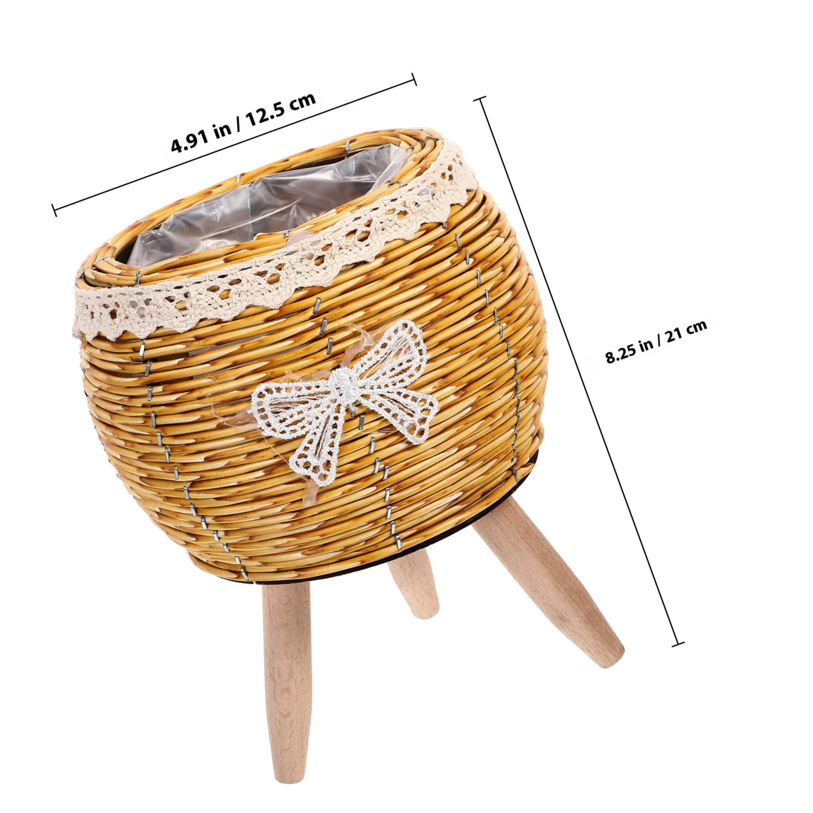 Rak Bunga dari Kayu dan Jerami - Bonsai Garden Design ulasan dan harga