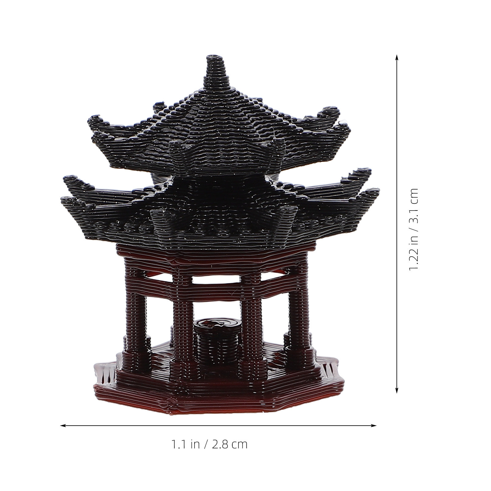 Ornamen Paviliun Plastik yang  - Bonsai Garden Design ulasan dan harga