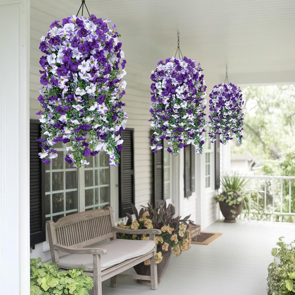 1 Buah Bunga Artifisial Ungu 7 - Bonsai Garden Wall ulasan dan harga