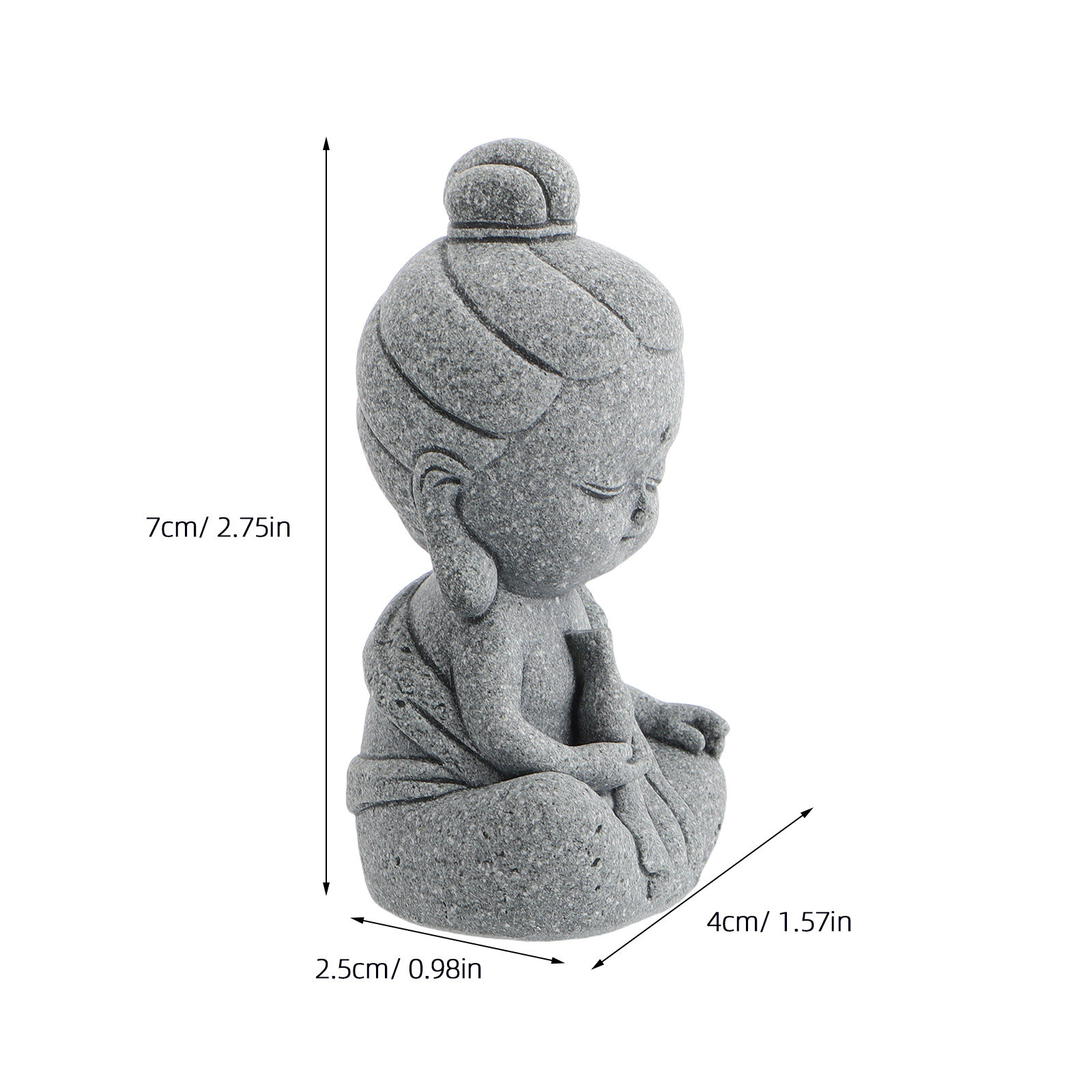 Patung Buddha Batu Guan Yin Mi - Bonsai Gardener ulasan dan harga