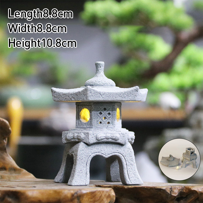 Ornamen Menara Paviliun Batu P - Bonsai Garden In Japan ulasan dan harga