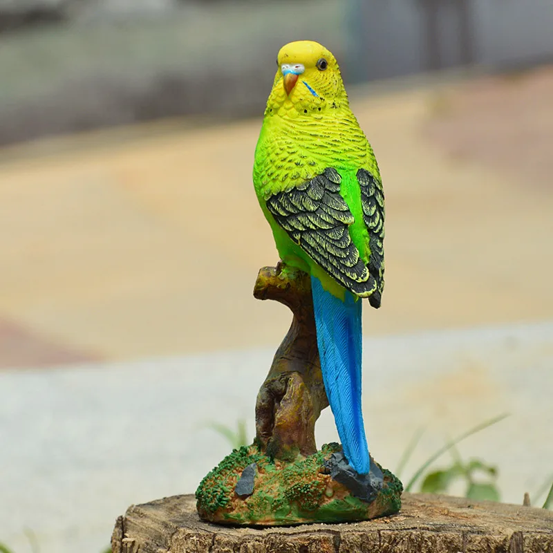 Ornamen Patung Burung Beo Resi - Bonsai Garden Wall ulasan dan harga